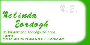 melinda eordogh business card