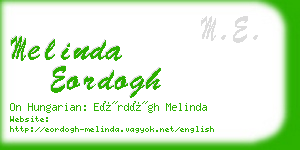 melinda eordogh business card